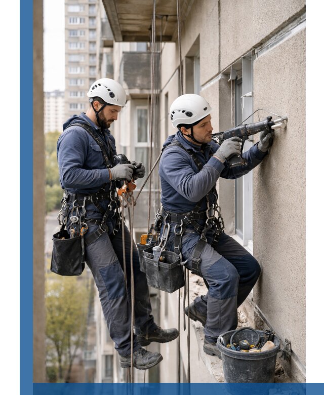 Промышленные альпинисты высотные работы и монтаж в Лобне